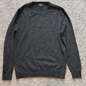 Quince Dark Grey Merino Wool Crewneck Sweater